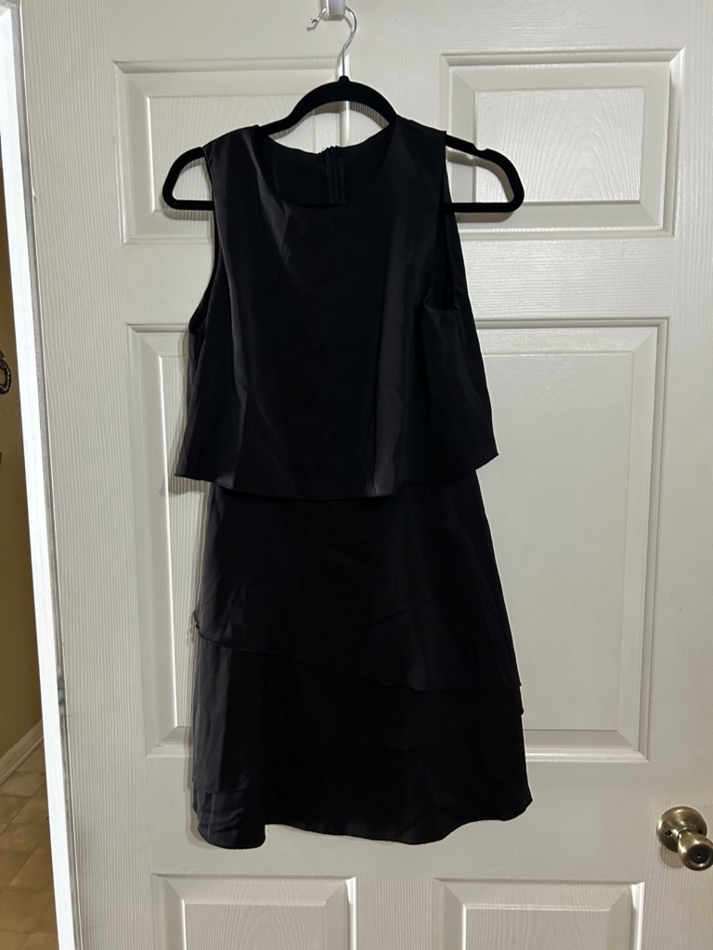 Classic Black Layered Sleeveless Dress